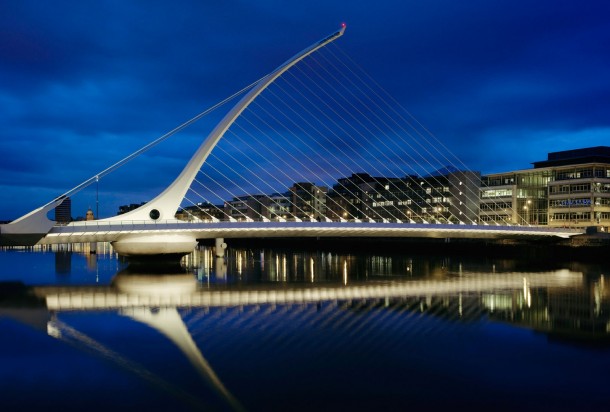 Samuel Beckett Bridge in Dublin Ireland 