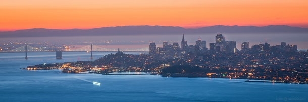 San Francisco at dawn 