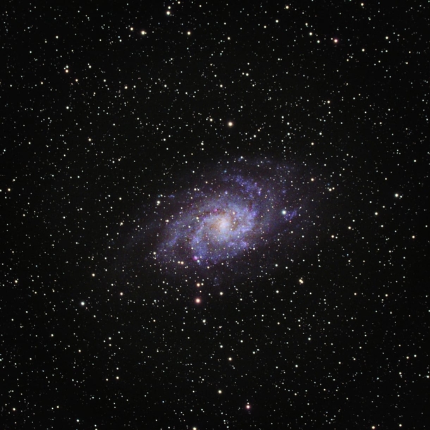 Sat outside for  hours last night and the last data set was w my Stellarvue SVX aimed at the Triangulum Galaxy for almost  hours to obtain this image edited in Pixinsight Lossy compression is a b