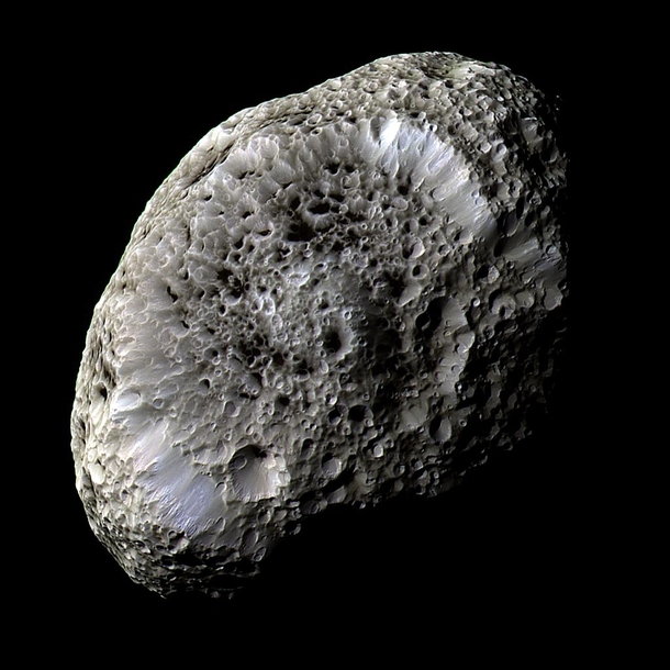 Saturn moon Hyperion from Cassini 