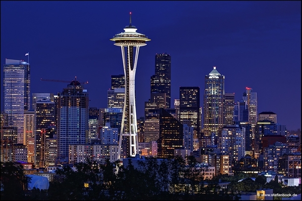 Seattle Washington from Kerry Park  by Stefan Bock