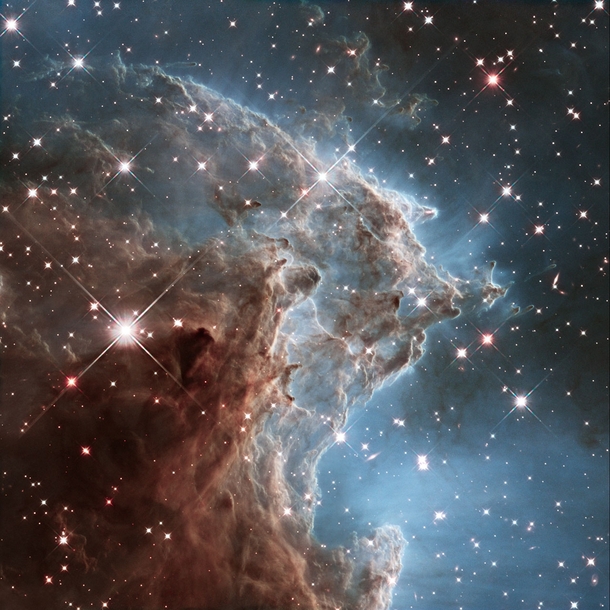 Section of the Monkey Head Nebula also known as NGC  The Great Wave See comments for article celebrating years of the Hubble telescope 