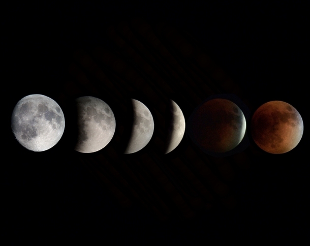 September Total Lunar Eclipse Sequence 