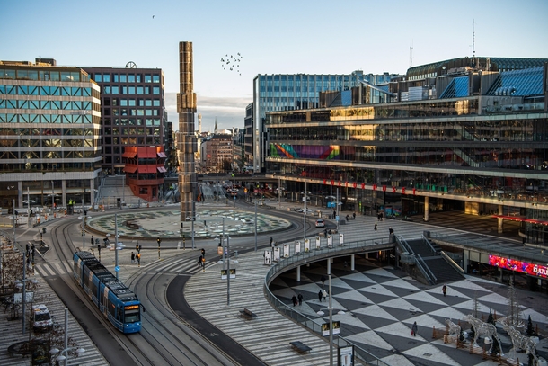 Sergel square revamp in Stockholm Sweden