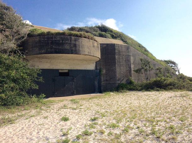 Shore Battery near Ft Pickens on the Gulf Islands National Seashore in Pensacola FL 