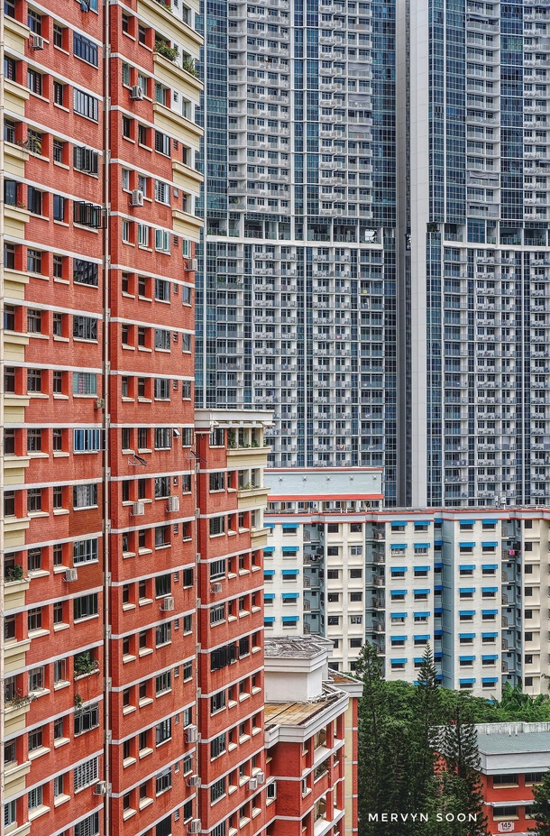 Singapores housing development blocks HDBs