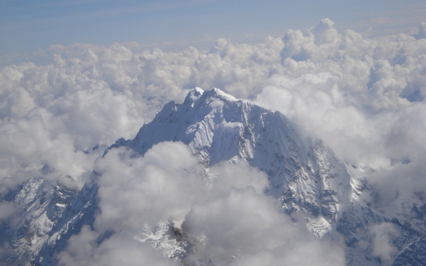 Sky View of a Mountain in the Andes of Peru 