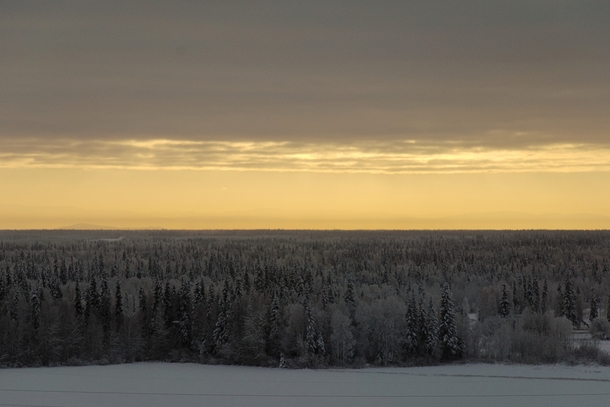 Snow day for schools in Fairbanks today - Heres looking out over the Tanana Valley from UAF yesterday 