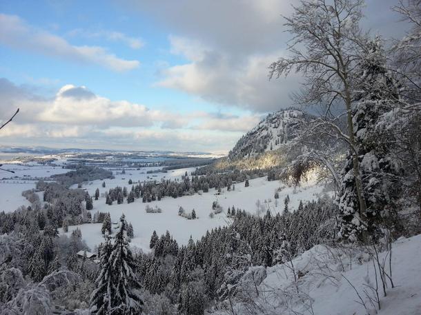 Snow in Bavaria 