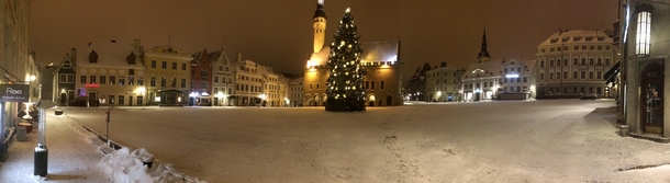 Snowy Tallinn Estonia 