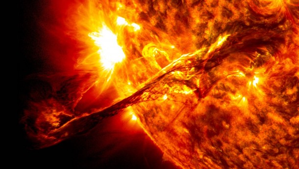 Solar Eruption on August   - Captured by NASAs Solar Dynamics Observatory 