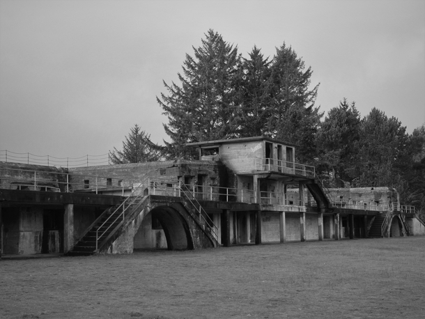Some sort of old military building Fort Stevens State Park Oregon