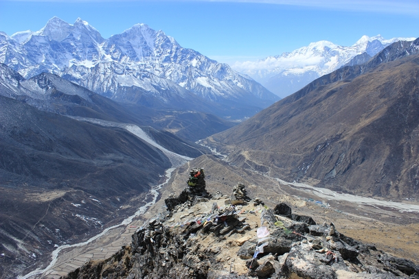 Somewhere along the Everest Base Camp trek Nepal 