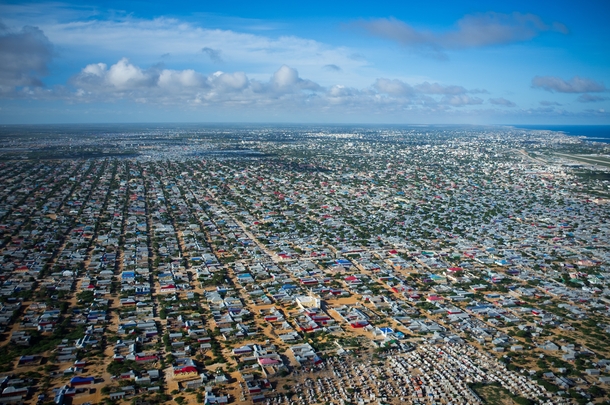 Southern suburbs of Mogadishu Somalia May   