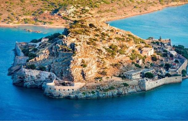 Spinalonga Greece - the last use of the island other than tourism of the island was a leper colony - but they too abandoned the place