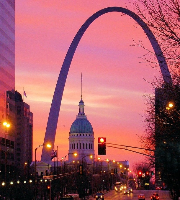 St Louis Missouri - A sunset view