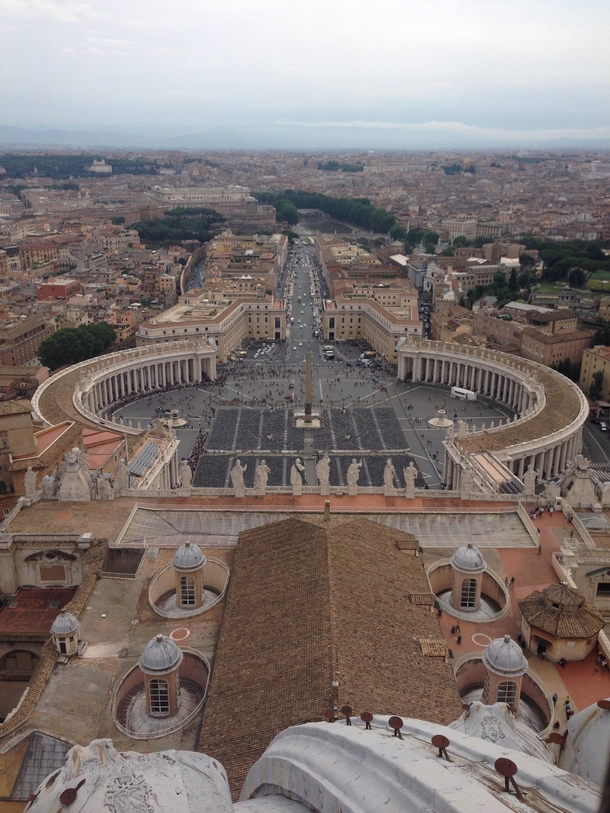 St Peters Square from the top of St Peters Basilica x OC