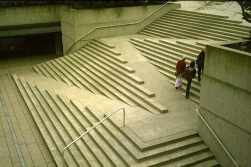 Staircase and Wheelchair ramp 
