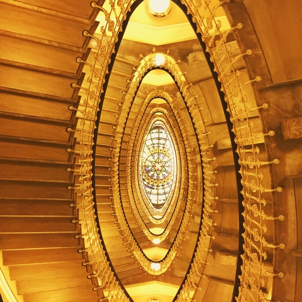 Staircase at the Bristol Palace Hotel - Genoa Italy