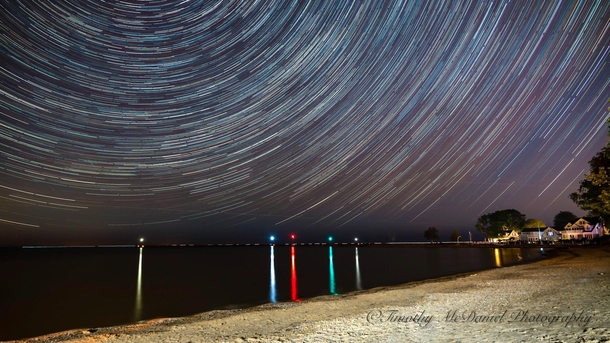 Star Trails over Lake Erie