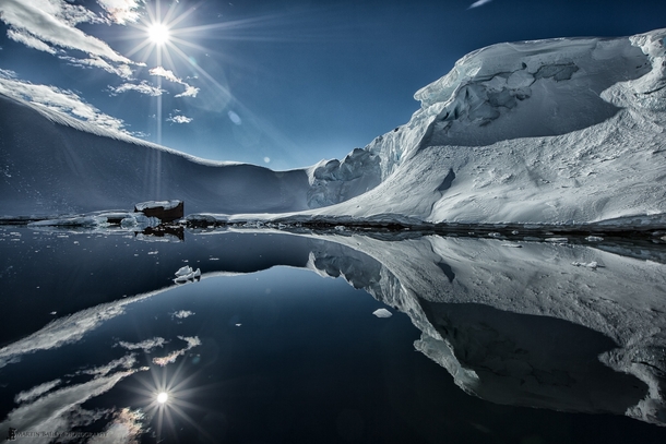 Starburst Reflection Antarctica by Martin Bailey 