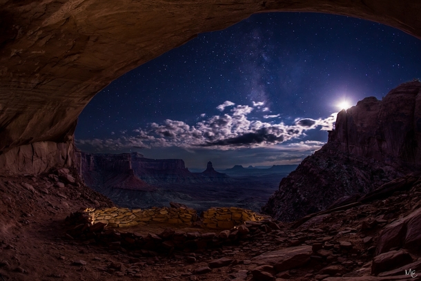 Starry Night in the False Kiva Utah 