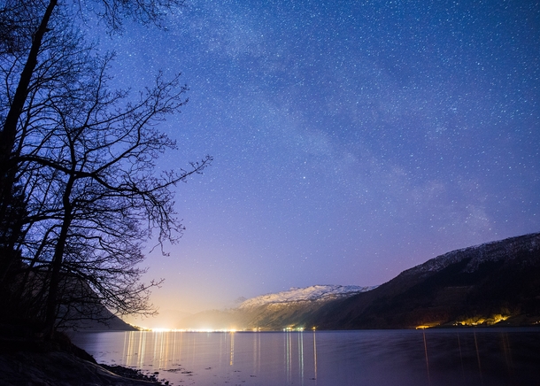 Stars above Nordfjordeid Norway 