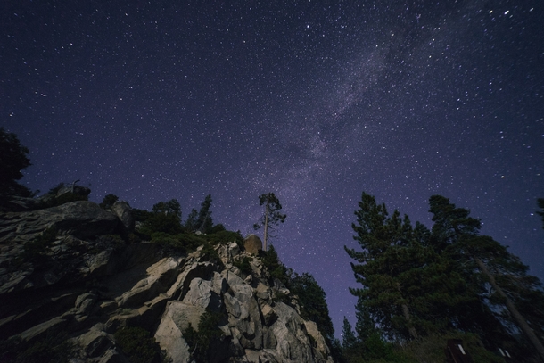 Stars over Sequoia National Park 
