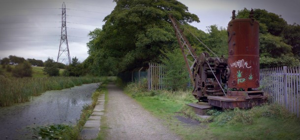 Steam crane on the Manchester Bury and Bolton canal according to Wikipedia one of the oldest in the UK 