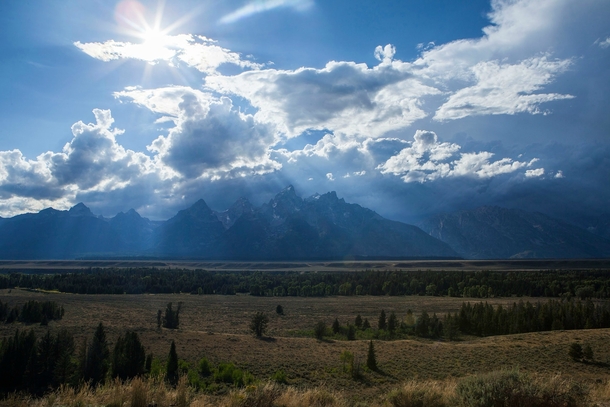 Storm passing over the Grand Tetons Wyoming  x