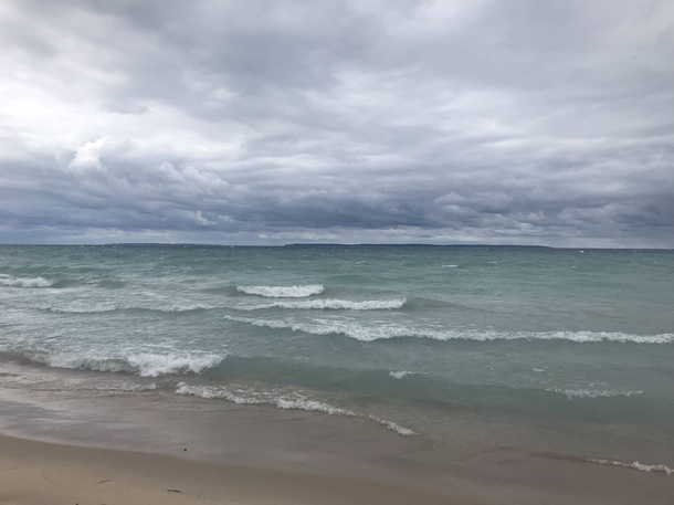 Storm rolling in over Grand Traverse Bay Michigan X 