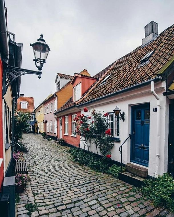 Street in Aalborg Denmark