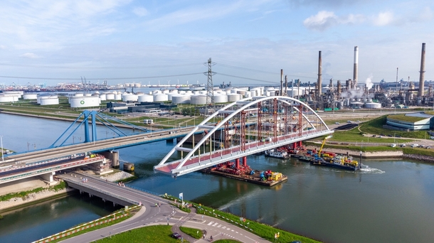 Stuurhoff Bridge Port of Rotterdam the Netherlands 