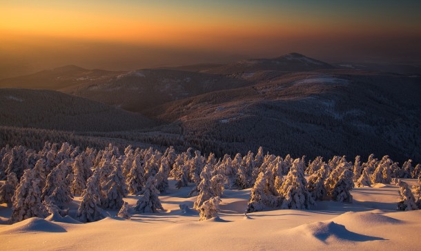 Sudety Mountains located in the border area between Poland and the Czech Republic  photo by Pawel Uchorczak