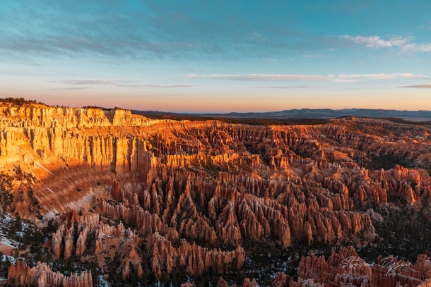 Sun Kissed Hoodoos of Bryce Canyon National Park 