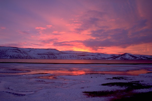 Sunrise at Kleifarvatn Iceland 