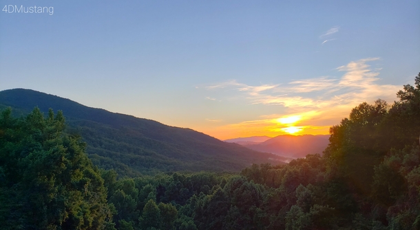 Sunrise at Smoky Mountains National Park 