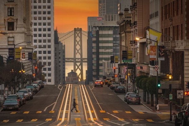 Sunrise in San Francisco  by Stan Pechner