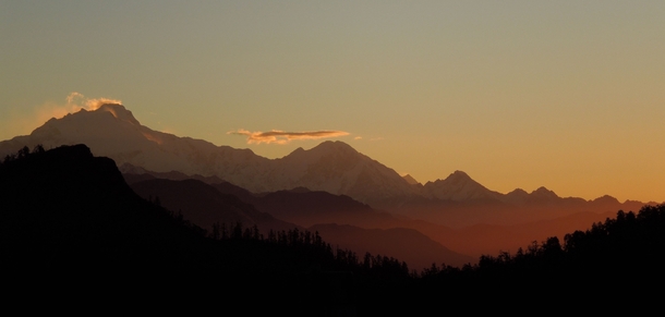 Sunrise in the Annapurna Range 