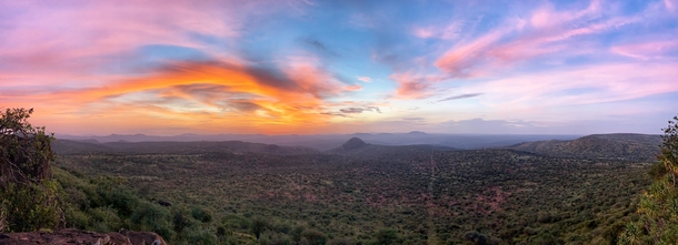 Sunrise in the Laikipia region of Northern Kenya 