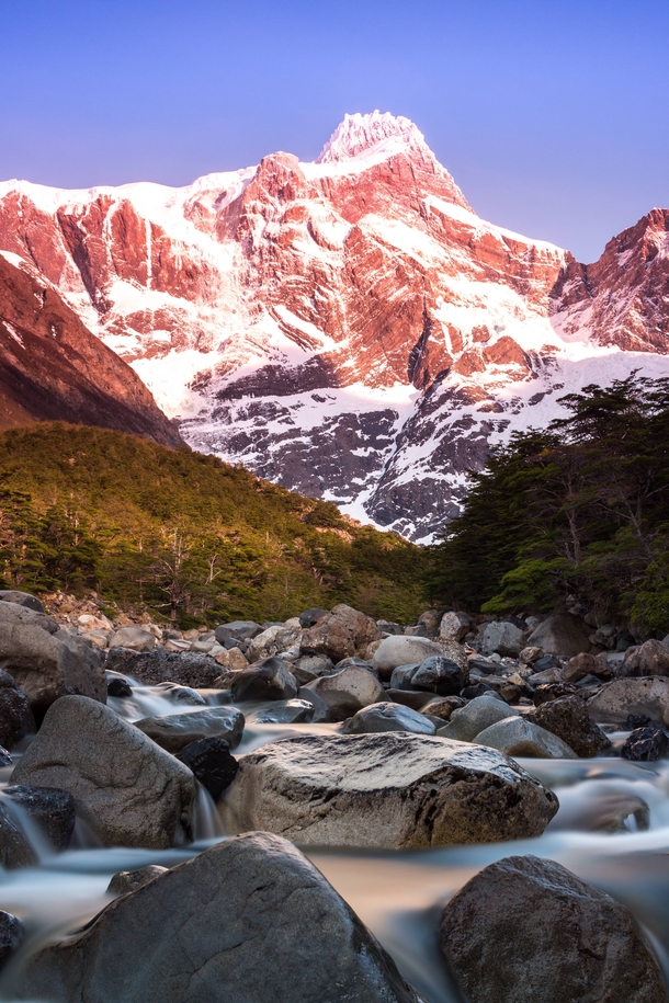 Sunrise in Torres del Paine National Park Patagonia 