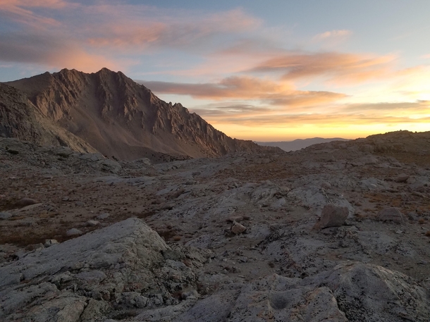 Sunrise over Mt Keith Inyo National Forest