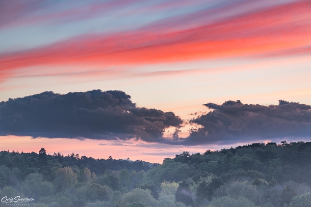Sunrise over Rushmere Bedfordshire England  x