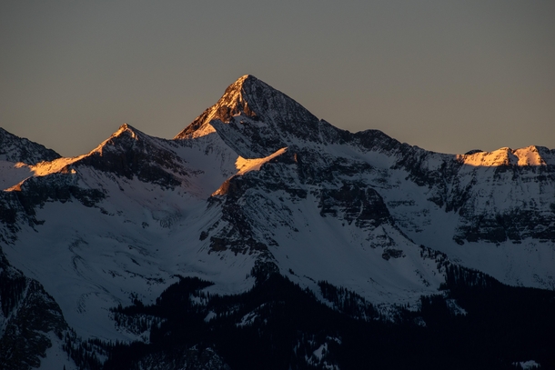 Sunrise over Wilson Peak aka Coors Mountain Also featured in the Tarantino film The Hateful Eight 