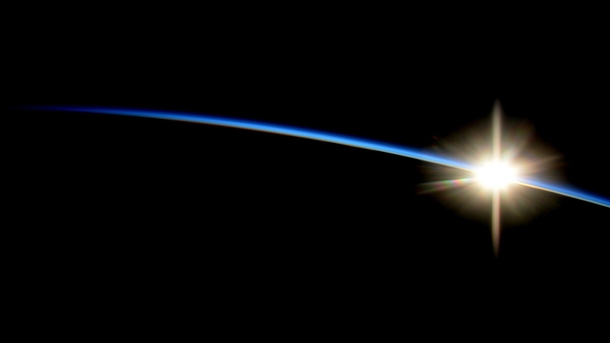 Sunrise  Photo by astronaut Reid Wiseman