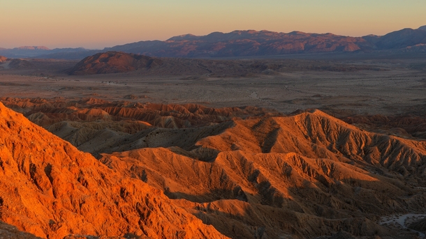 Sunset at the Anza Borrego Desert Southern California 