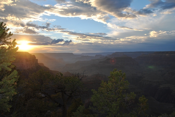 Sunset at the Grand Canyon 