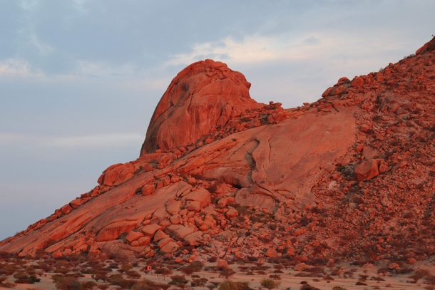 Sunset colors in Spitzkoppe Nimibia 