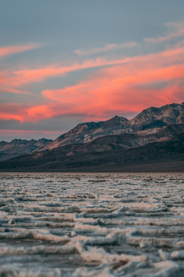 Sunset from Badwater Basin Death Valley 