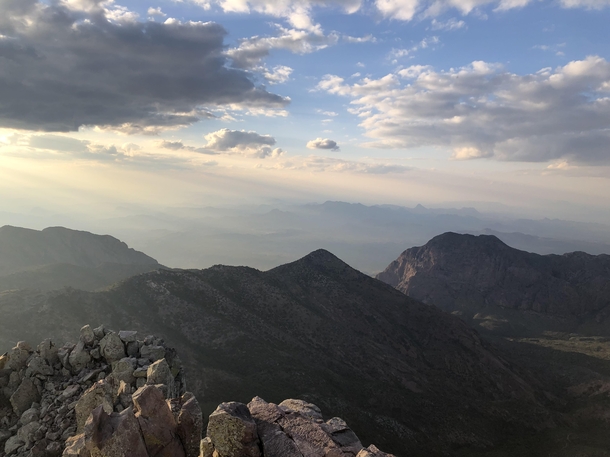 Sunset from Emory Peak in Big Bend National Park